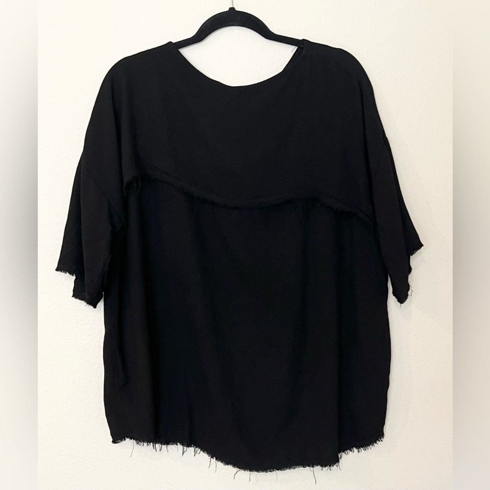 Black Relaxed Fit Top - Picture 3 of 3